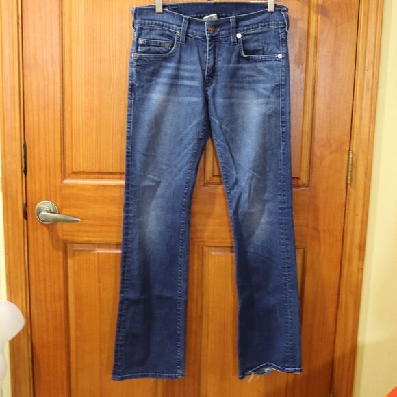 True Religion Denim Flare Jeans 31 | Medium Wash Whiskering Tall 32 Inseam - Picture 14 of 14